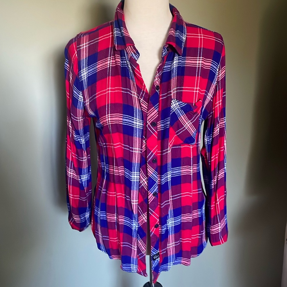 Rails Plaid Button Down Size M - image 1